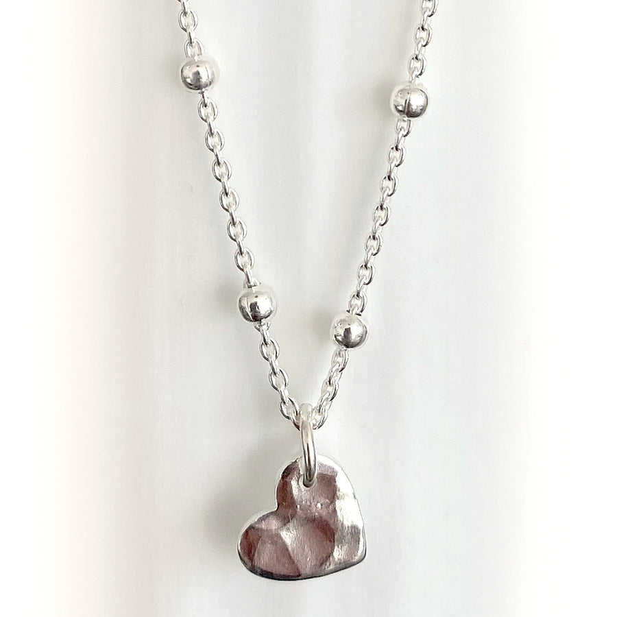 Silber Halskette mit kleinen Herz Style Heaven