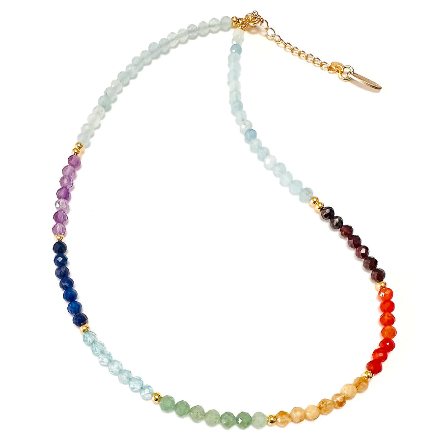 Chakra Halskette - verschiedene Edelsteine
