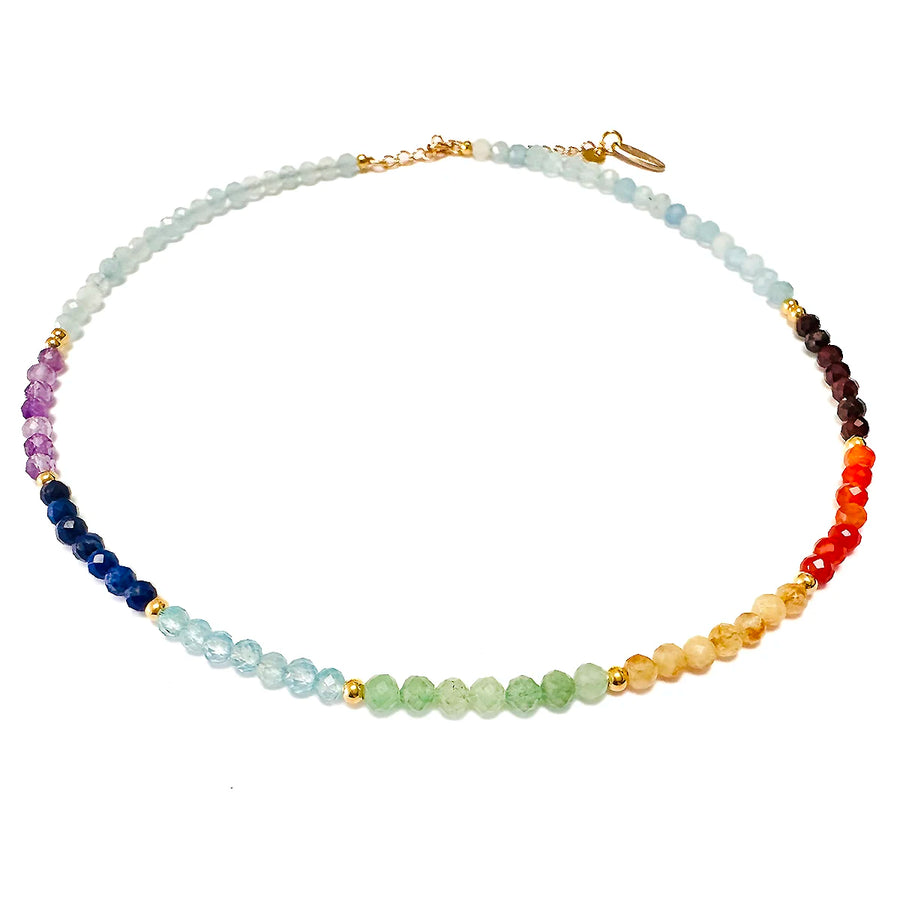 Chakra Halskette - verschiedene Edelsteine