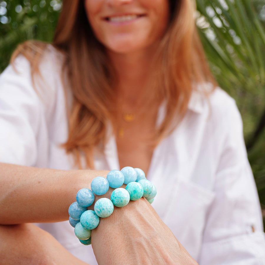'Ocean Soul' Aquamarin Armband - 14mm