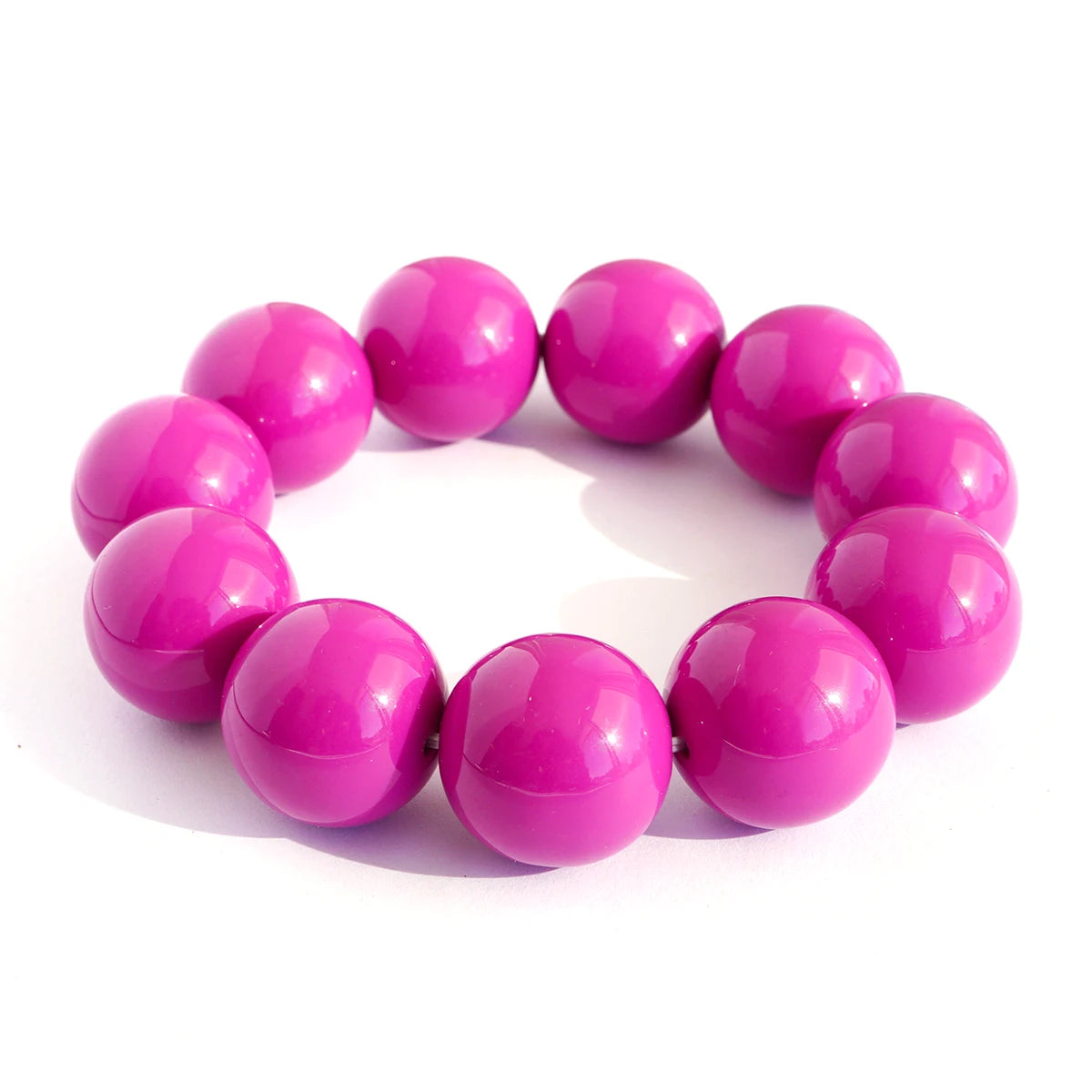 'Happy Pop' Sommer Armband, 20mm - Magenta