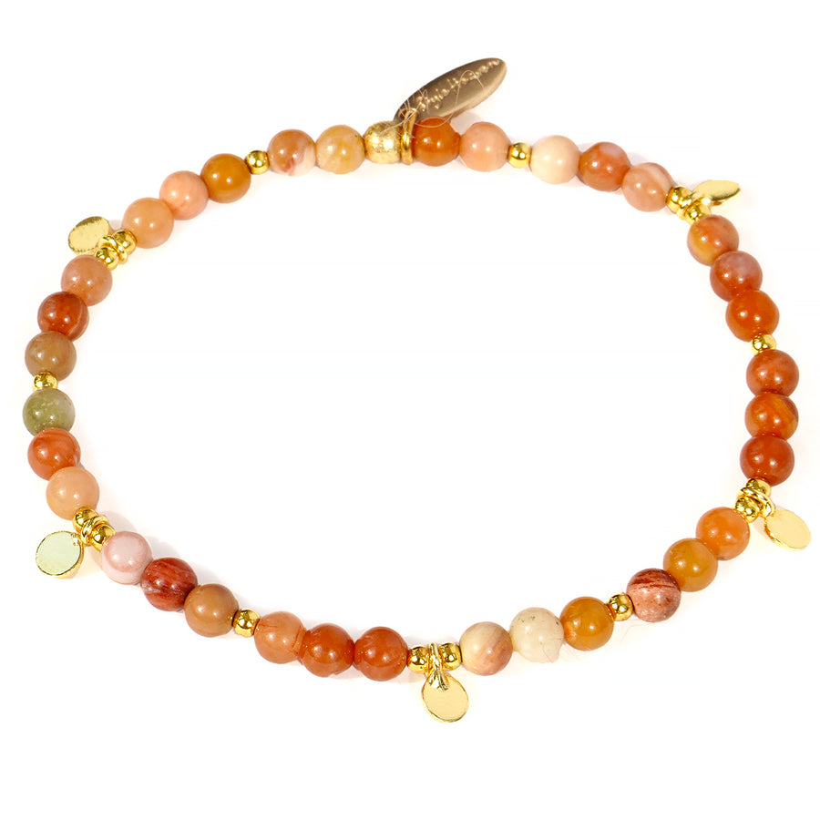 'Shades of Autumn' Armband aus Holz-Achat