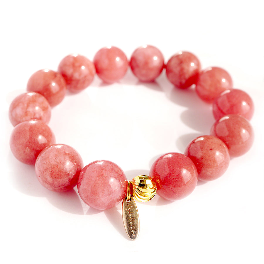 ‘Sahara’ Kugelarmband 14 mm – Jade