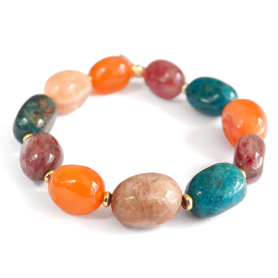 'Terra Vita' Edelsteinarmband - Edelstein Mix