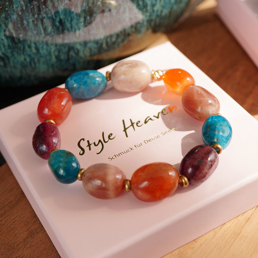 'Terra Vita' Edelsteinarmband - Edelstein Mix