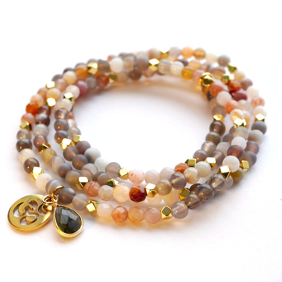 'Desert Dream' Armband aus Botswana Achat