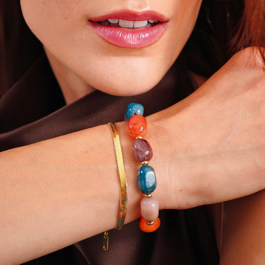 'Terra Vita' Edelsteinarmband - Edelstein Mix