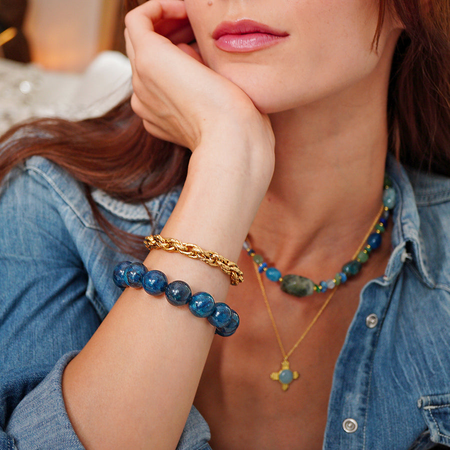 'Havana Nights’ Kugelarmband 14 mm – Apatit