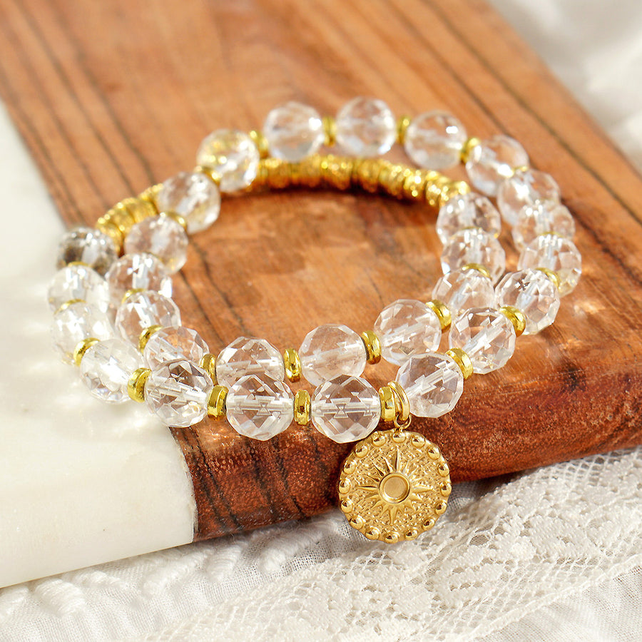 'Crystal Energy' Armband - Bergkristall