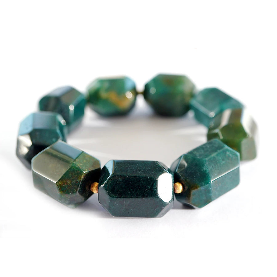 'Deep Forest' Edelstein Armband - Moosachat
