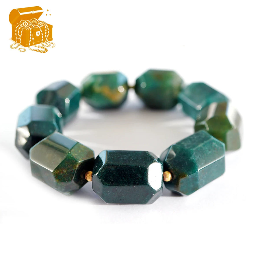 'Deep Forest' Edelstein Armband - Moosachat