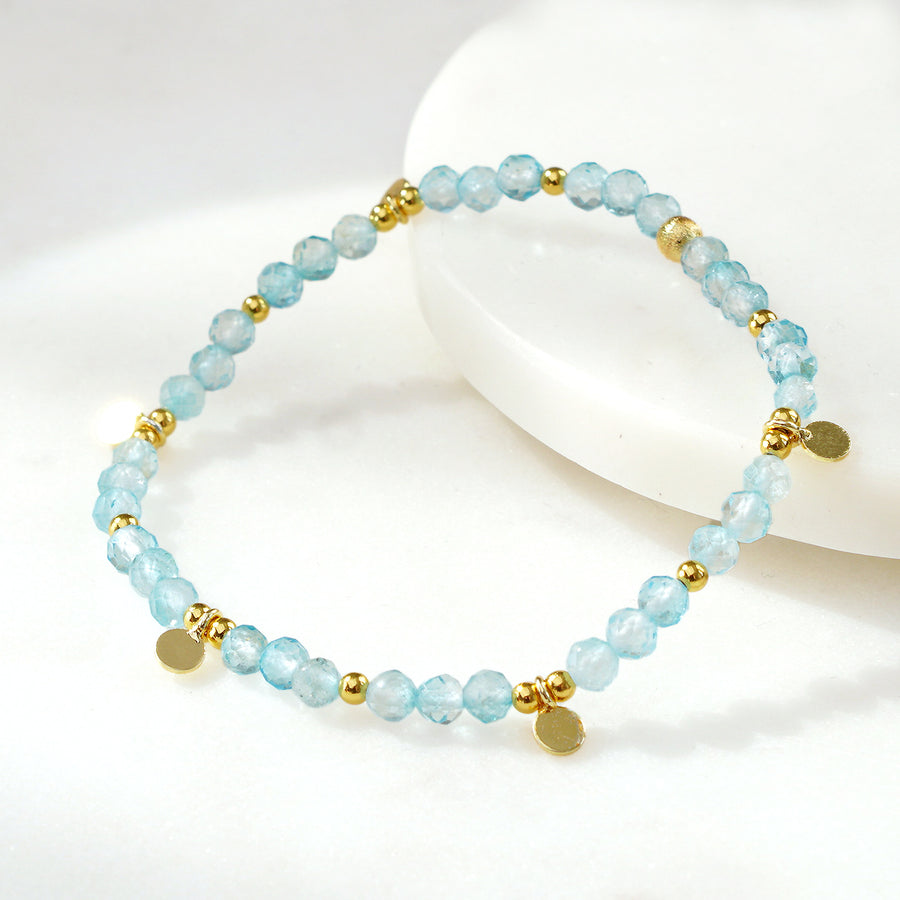 'Blue Clarity' Armband aus Blue Topaz