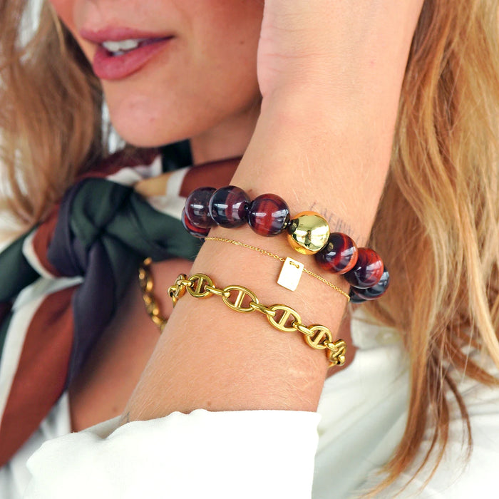 'Wild Velvet' Tigerauge Armband