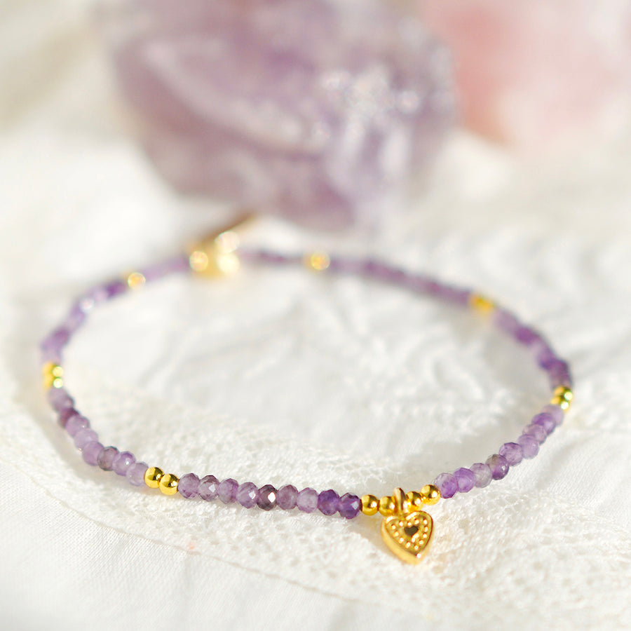 'Amethyst Heart' Armband