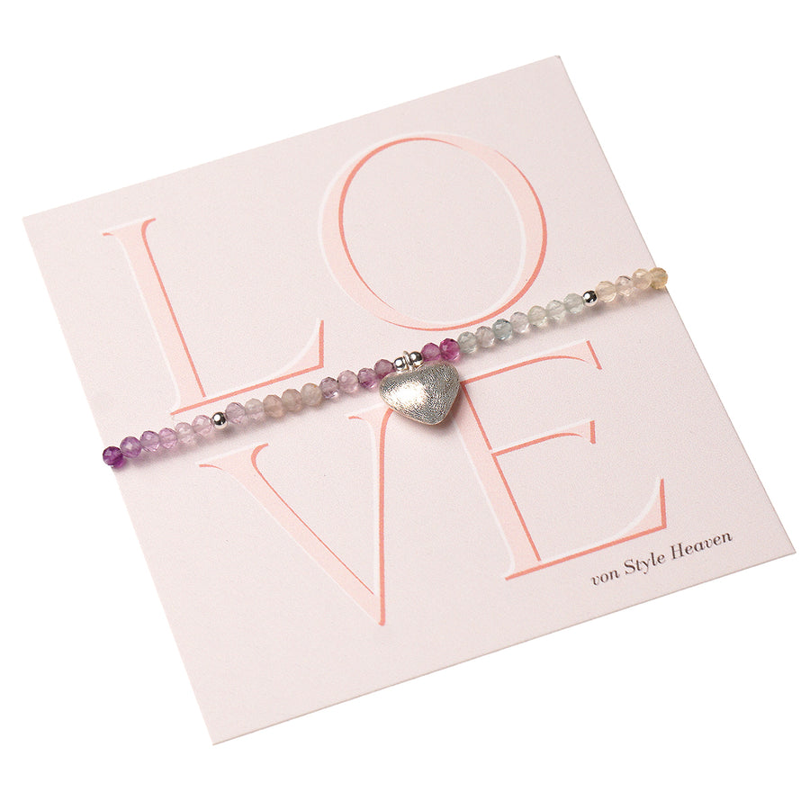 'Jewel Love' Edelstein Armband mit Love-Kärtchen