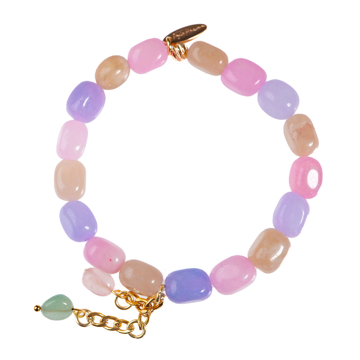 'Soft Pastels‘ Armband - gefärbte Jade
