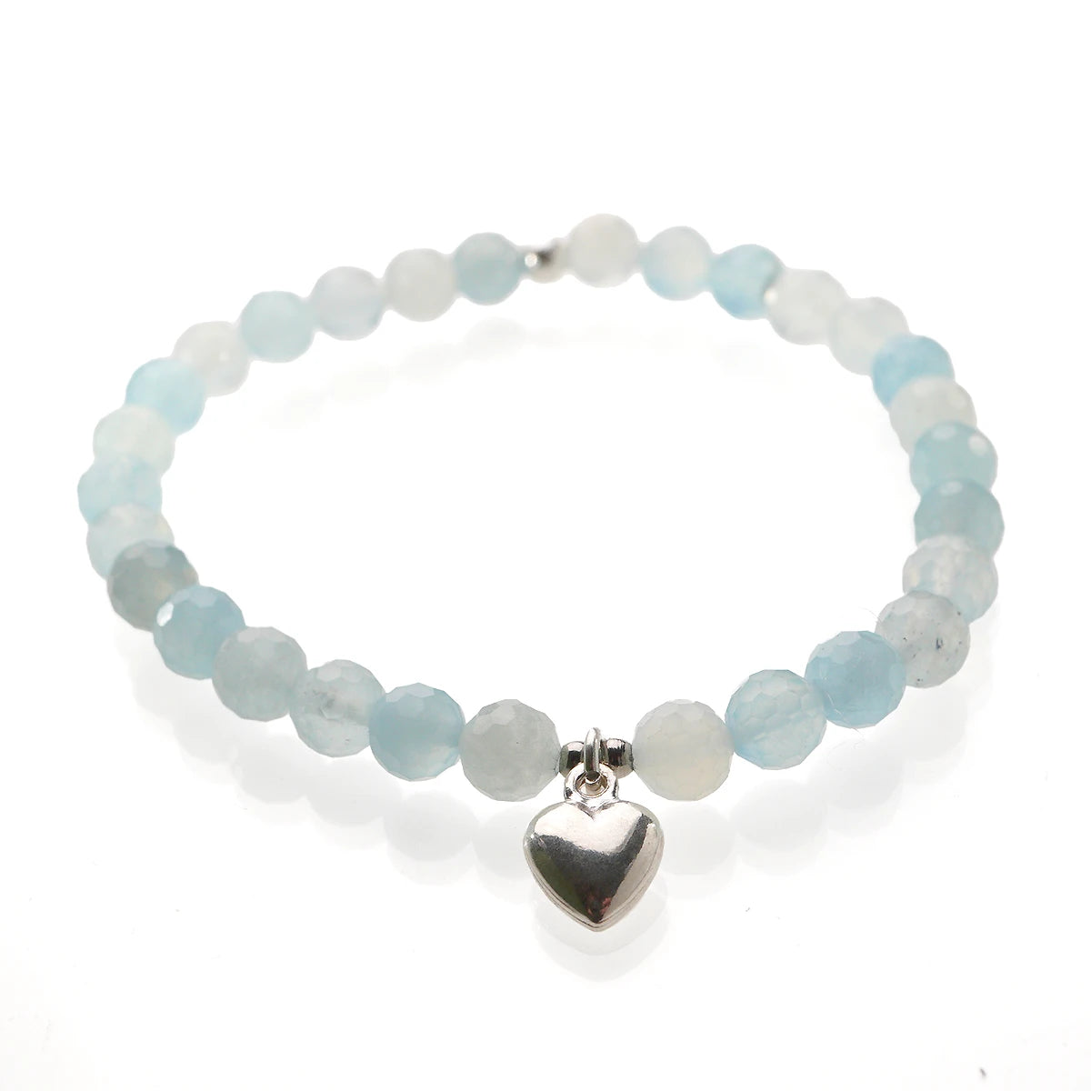 'Form my Heart' Armband - Aquamarin