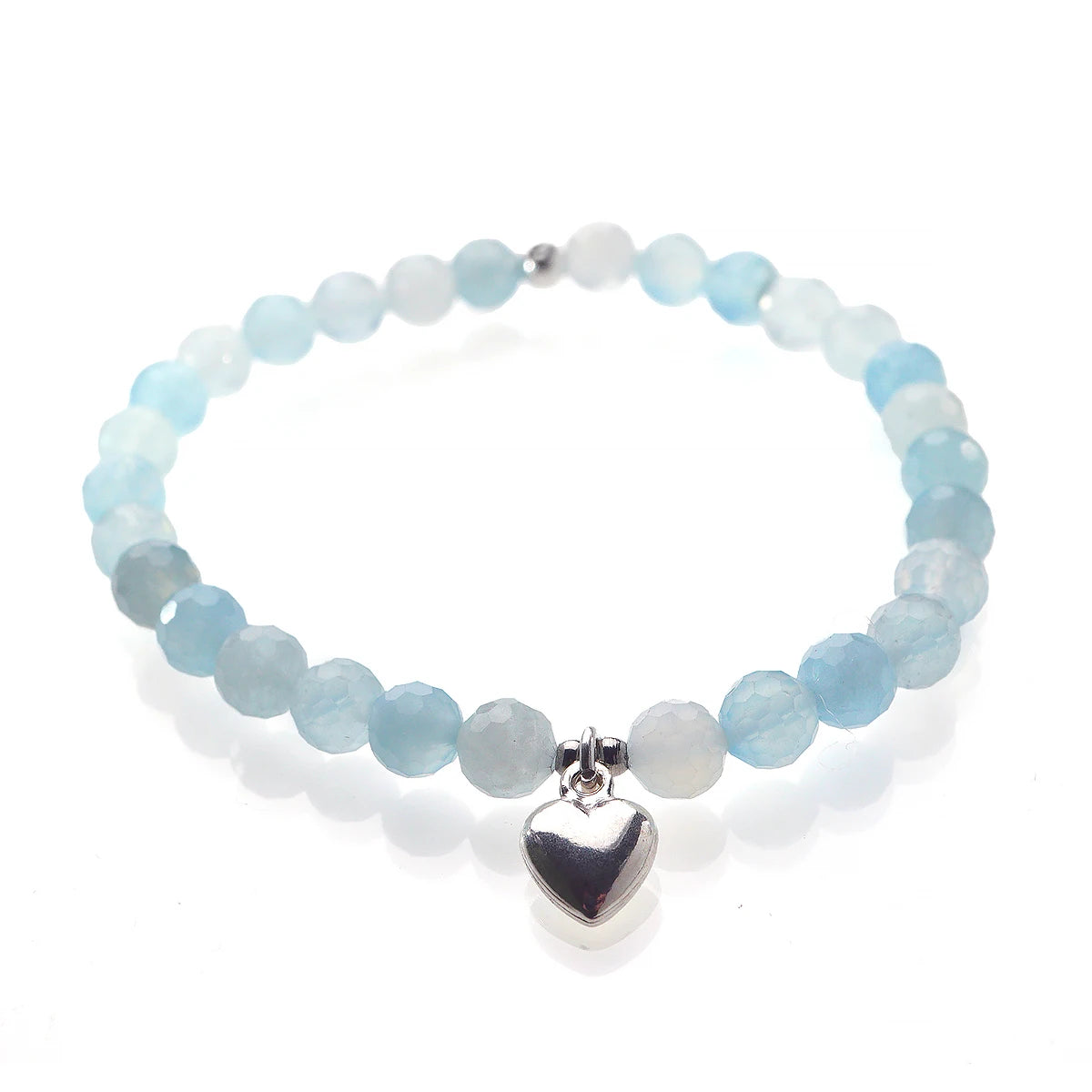 'Form my Heart' Armband - Aquamarin
