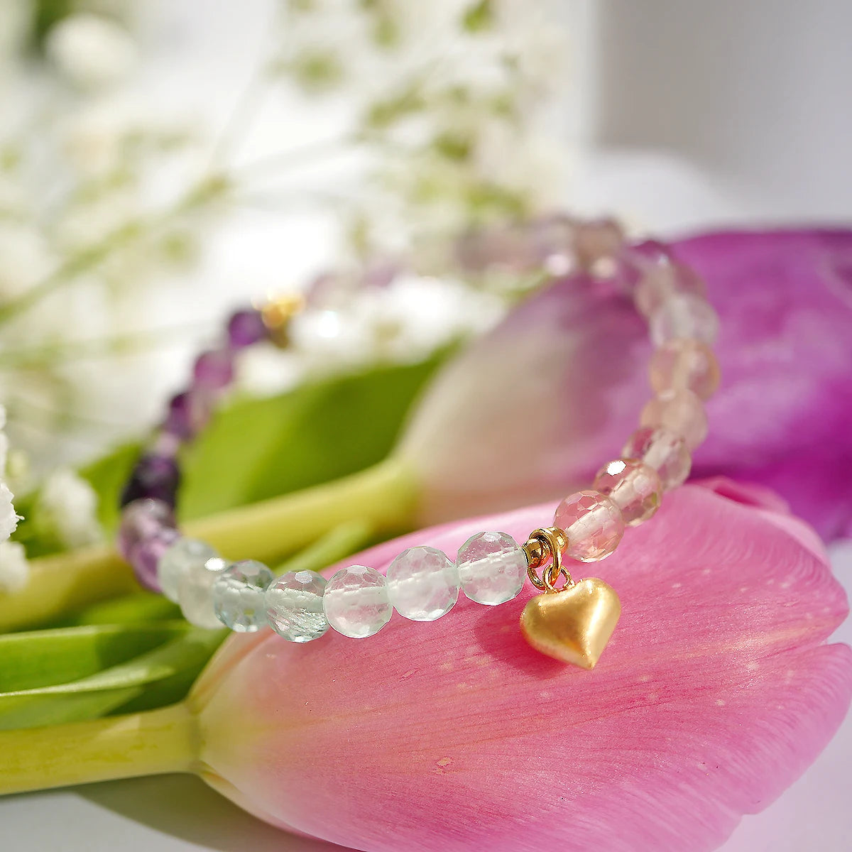 'True Feeling' Armband - Fluorit