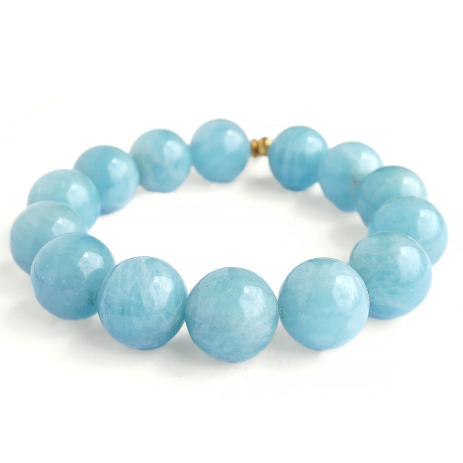 'Ocean Soul' Aquamarin Armband - 14mm