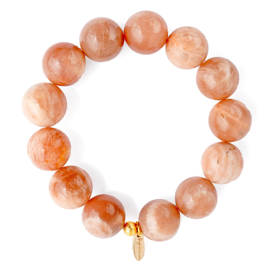 'Inner Light' Kugelarmband - Mondstein 14 mm