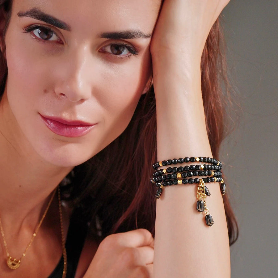 ‘Nightfall’ Armband aus Onyx