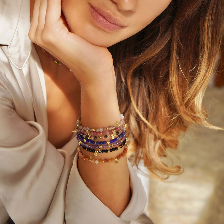 'Natural Glow' Armband aus Botswana Achat