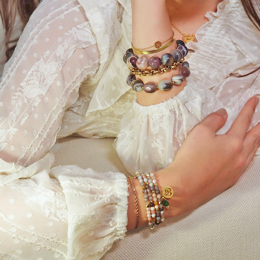 'Desert Dream' Armband aus Botswana Achat