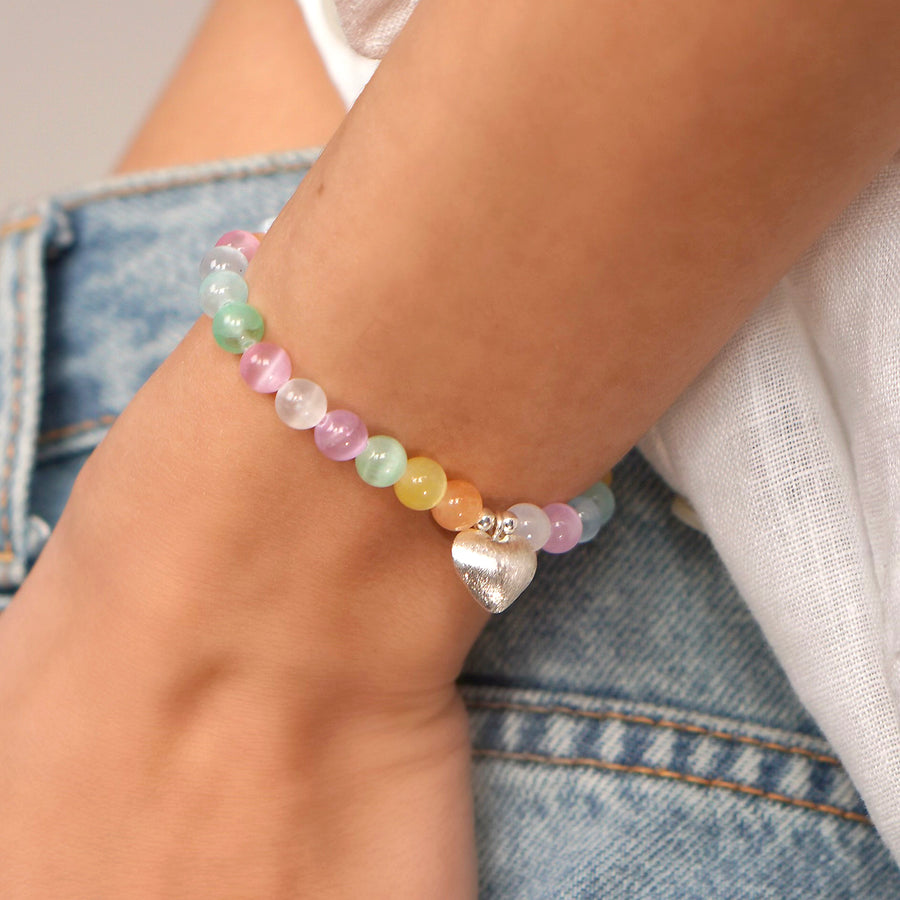 'Pastel Love' Armband, silber