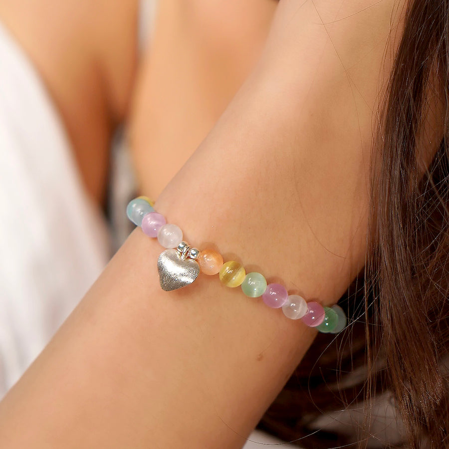 'Pastel Love' Armband, silber