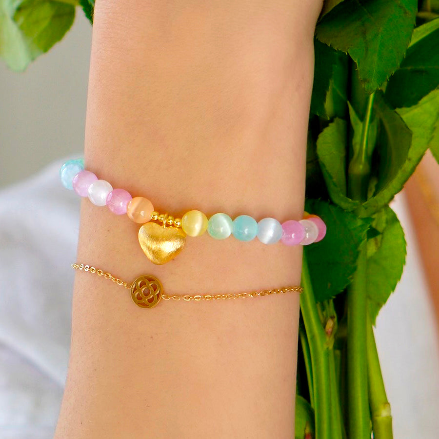 'Pastel Love' Armband, gold