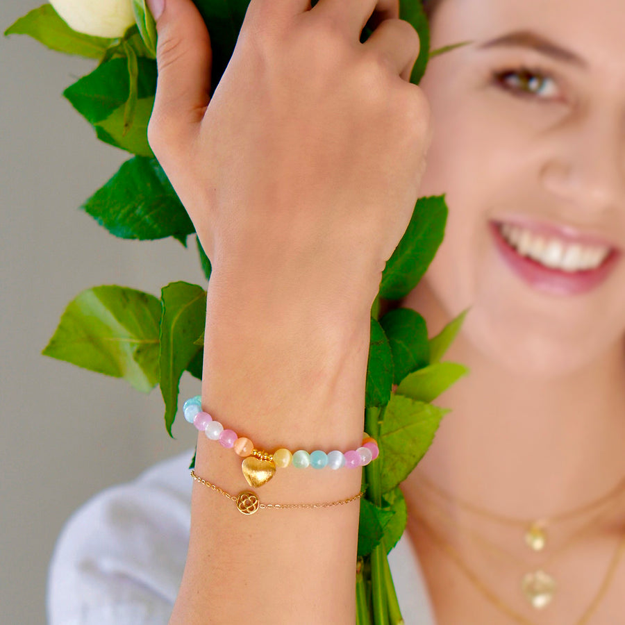 'Pastel Love' Armband, gold