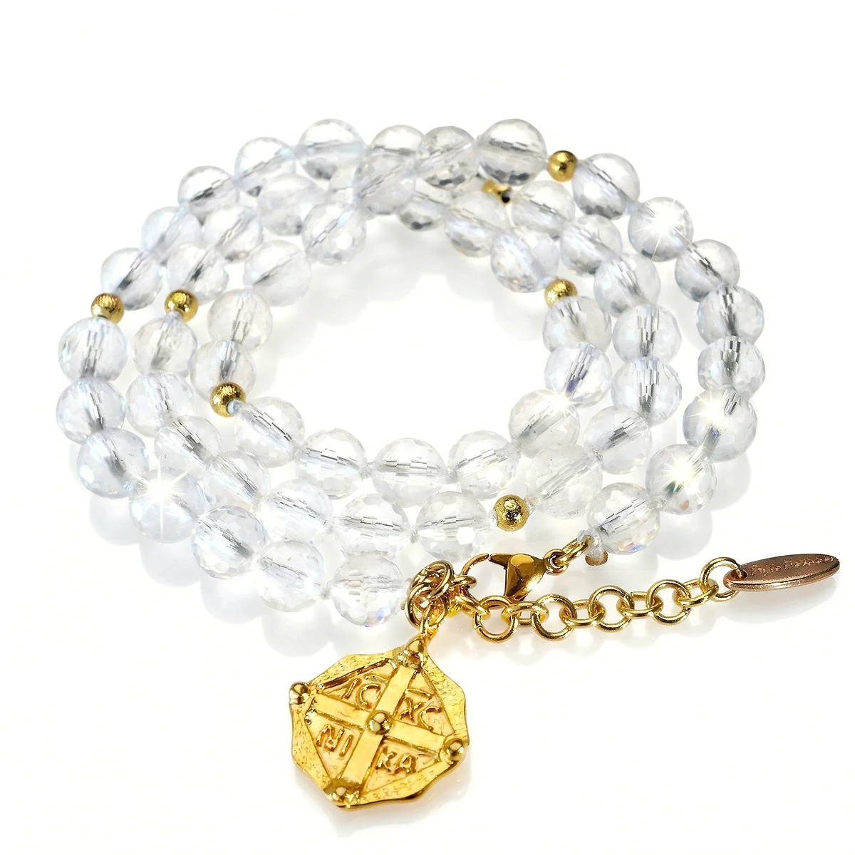 'Mountain Energy' Armband - Bergkristall, geknoted