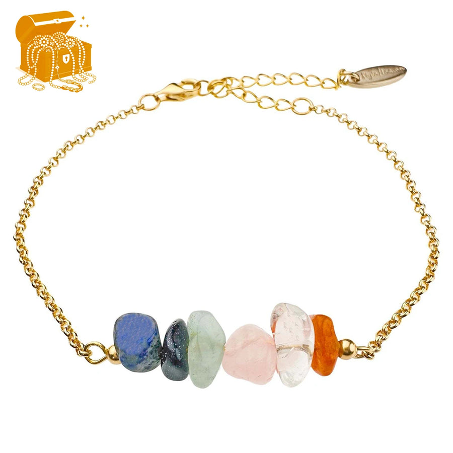 'Chakra' Armband - gemischte Edelsteine