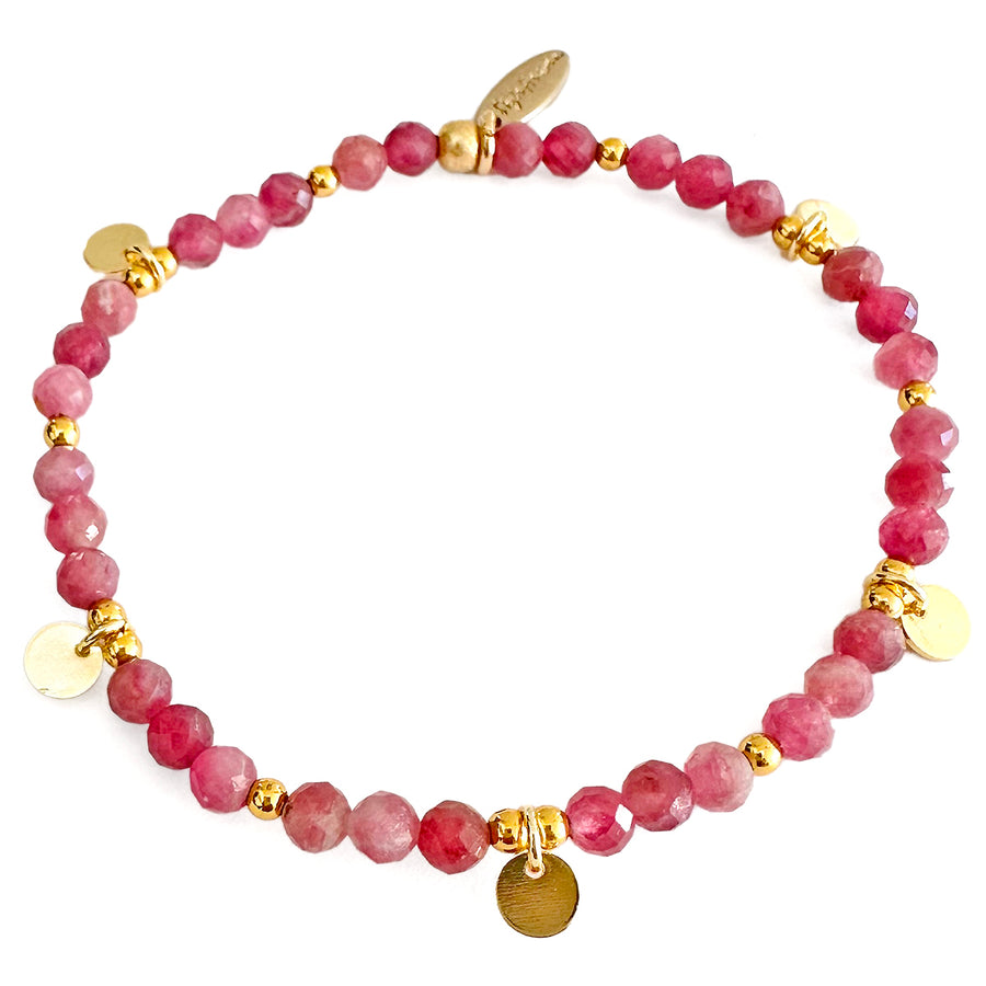 `Shades of Autumn' Armband aus rosa Tourmalin