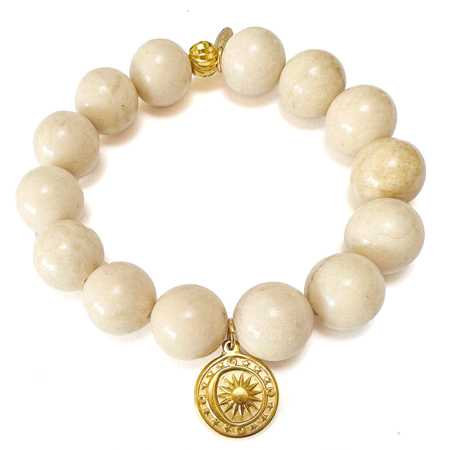 'Golden Fossil' Armband mit Anhänger