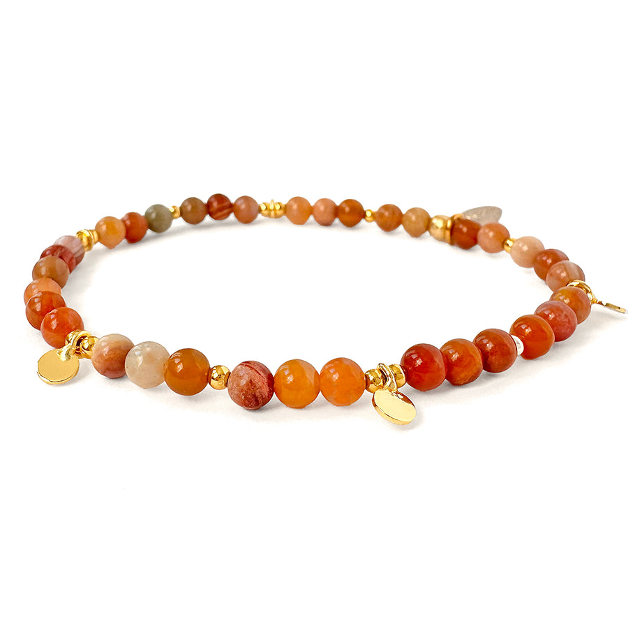 'Shades of Autumn' Armband aus Holz-Achat