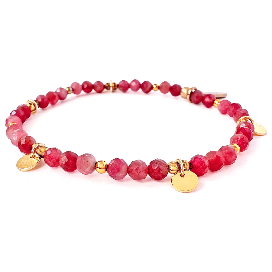 `Shades of Autumn' Armband aus rosa Tourmalin