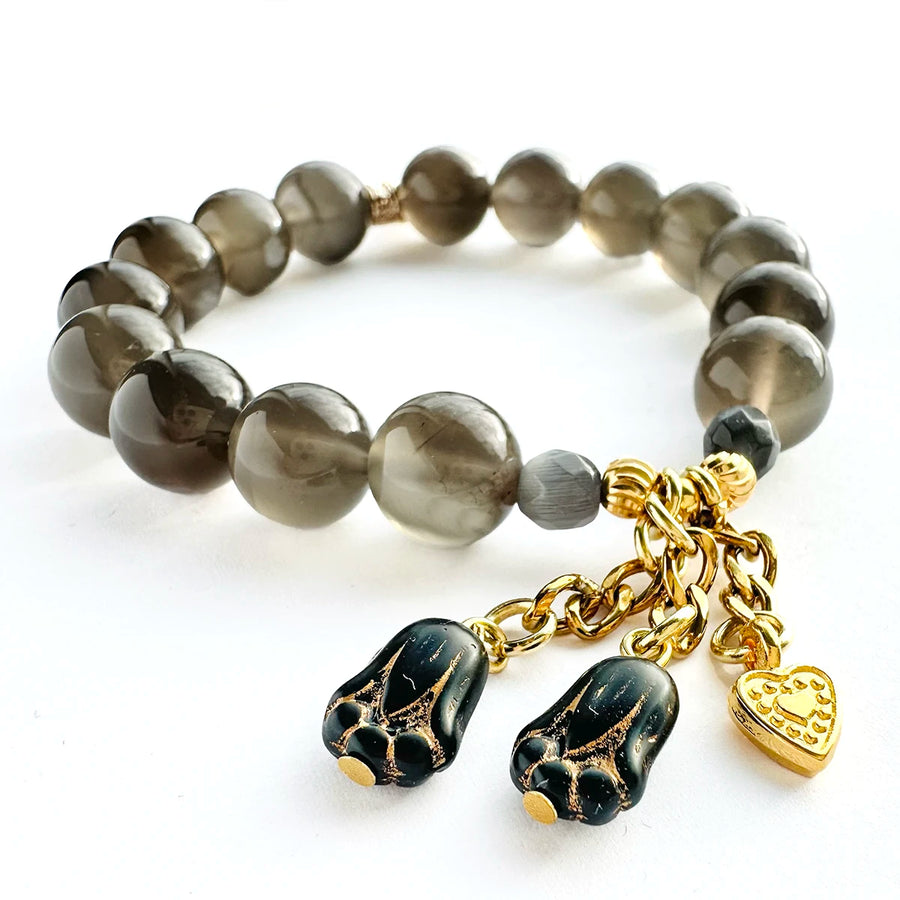 Moonlight' Armband - grauer Mondstein