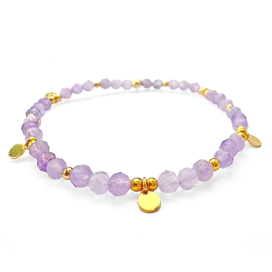 'Mindful Violet' Armband aus Lavender Amethyst