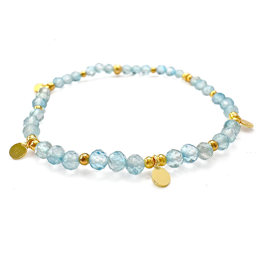 'Blue Clarity' Armband aus Blue Topaz