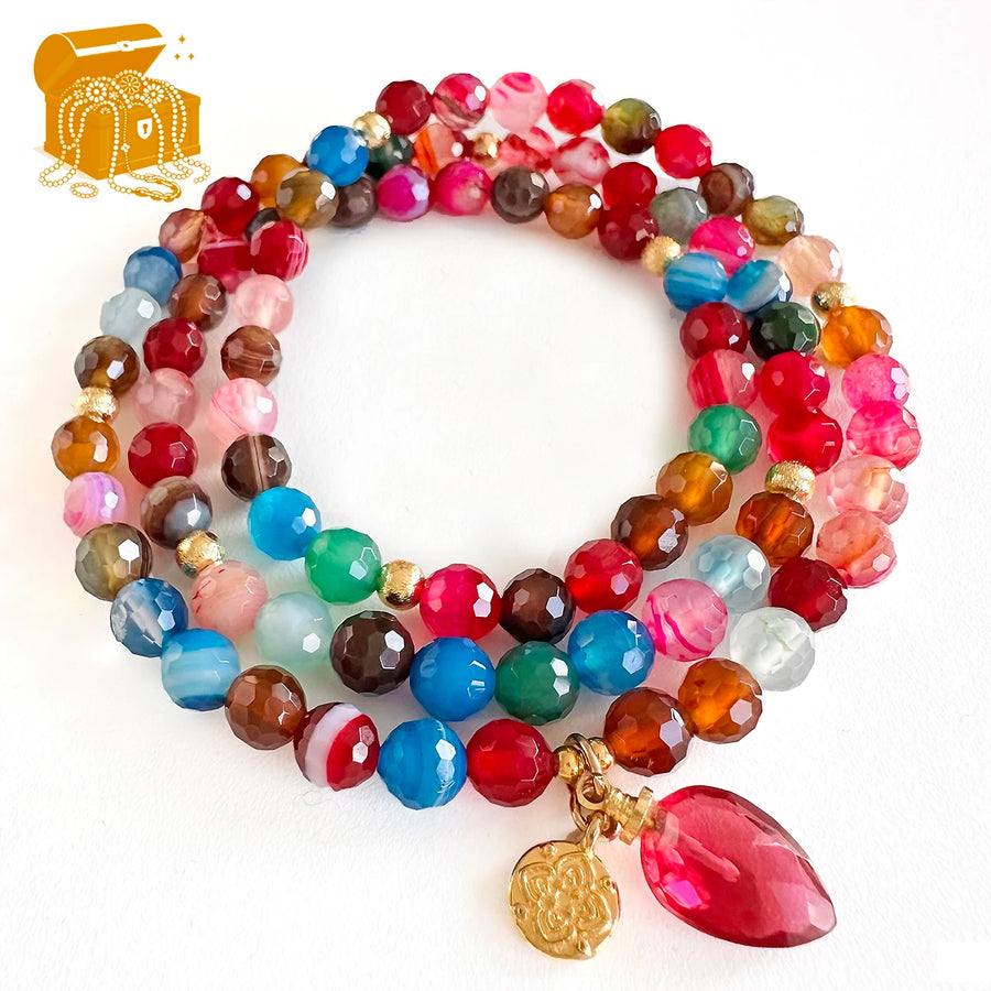 'Pink Paradise' Armband  mit pink Turmalin