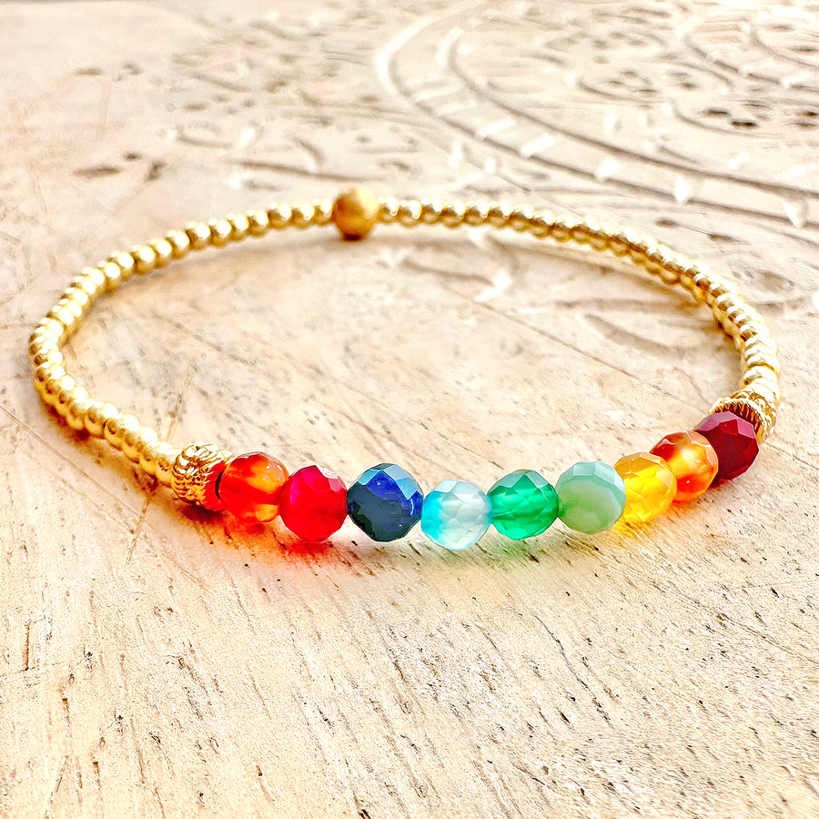 'Rainbow Jewels' Armband