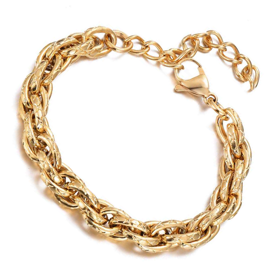 'Shiny Byzantin' Armband - 18K vergoldeter Edelstahl, wasserfest