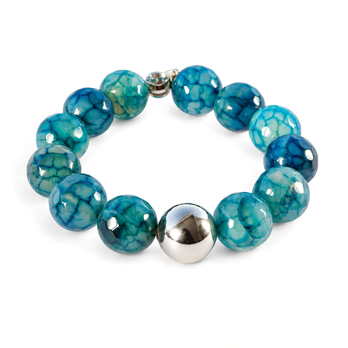 'Aurora Noire' Sphere Bracelet 14mm – Onyx