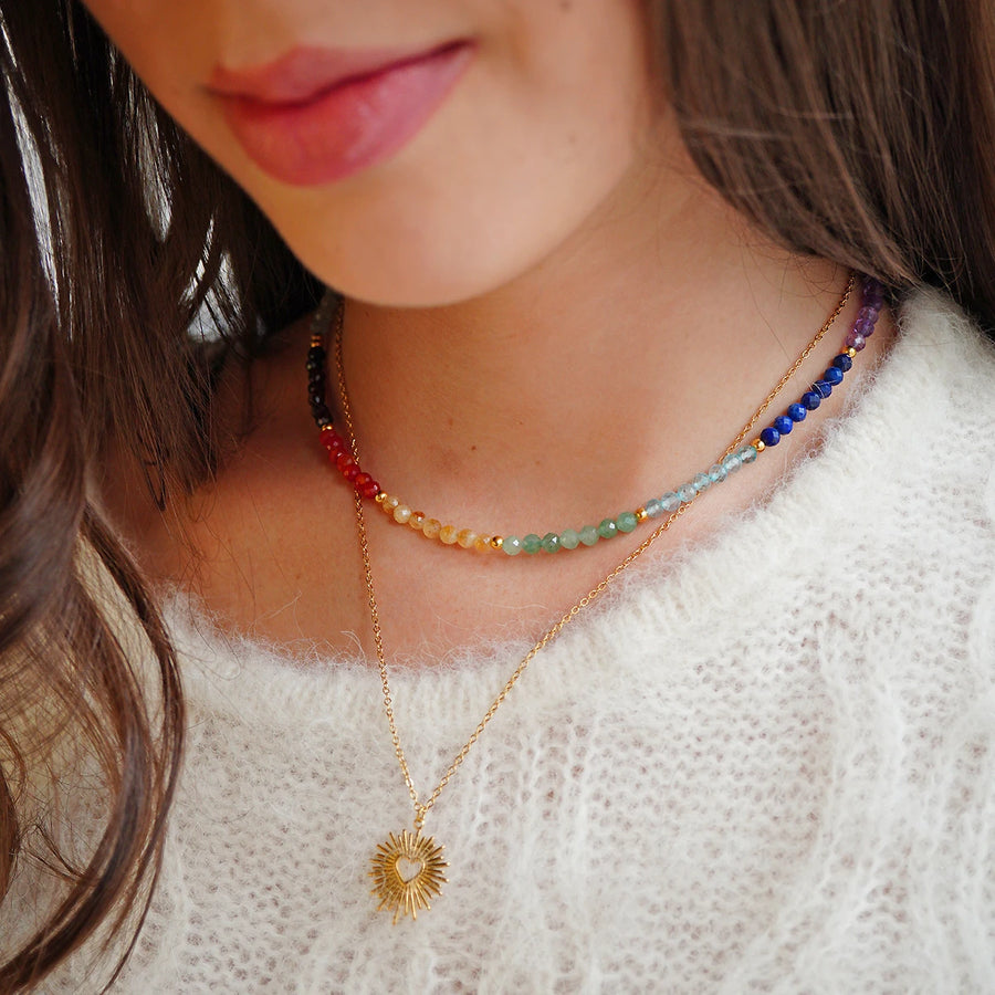 Chakra Halskette - verschiedene Edelsteine