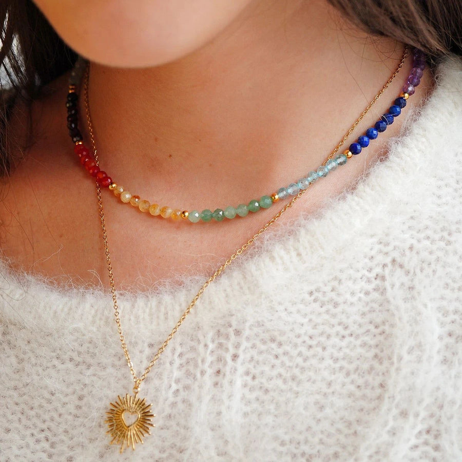 Chakra Halskette - verschiedene Edelsteine