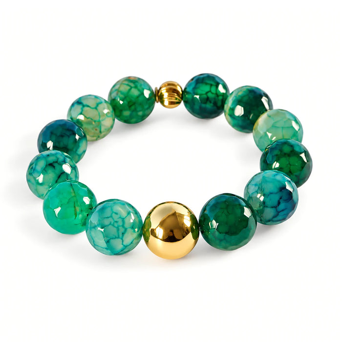 'Aurora Noire' Sphere Bracelet 14mm – Onyx