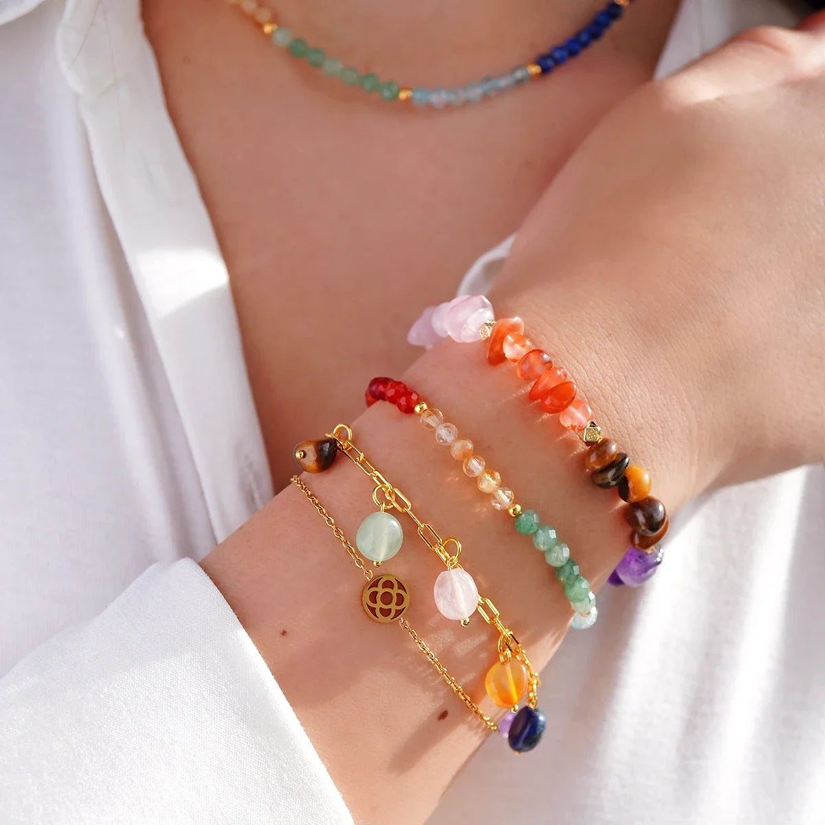 Chakra Set - Chakra Armband & Halskette
