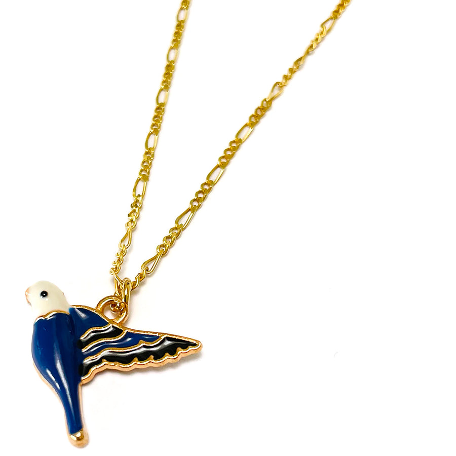 'Birdy' Halskette, blau
